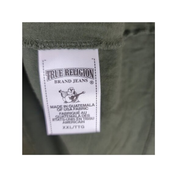True Religion Budda Green Graphic T-Shirt Size XXL - Picture 7 of 9
